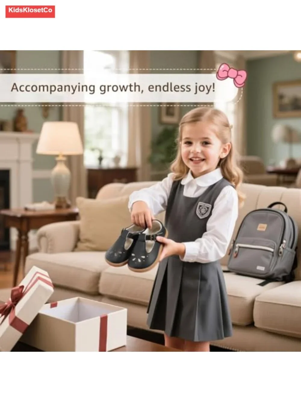 Toddler Girl Mary Jane Dress Shoes Wide Ballet Flats for Girls School Party